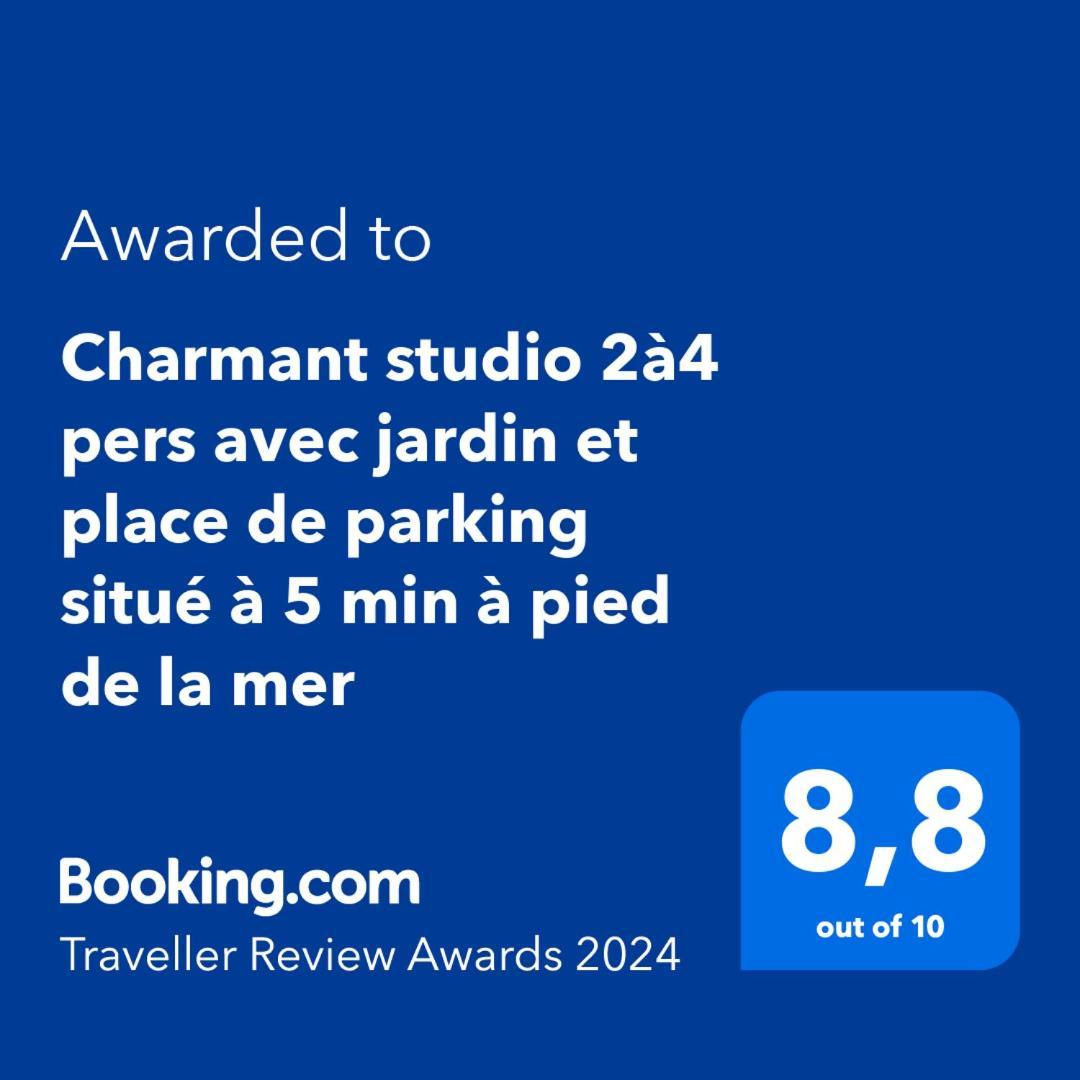 Charmant Studio 2A4 Pers Avec Jardin Et Place De Parking Situe A 5 Min A Pied De La Mer Бандол Екстериор снимка